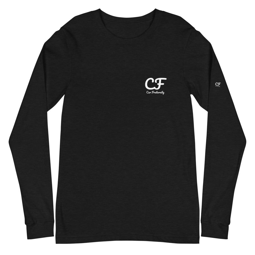 CF Classic Logo Black Long Sleeve Tee - Car Fraternity